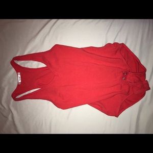 red body suit
